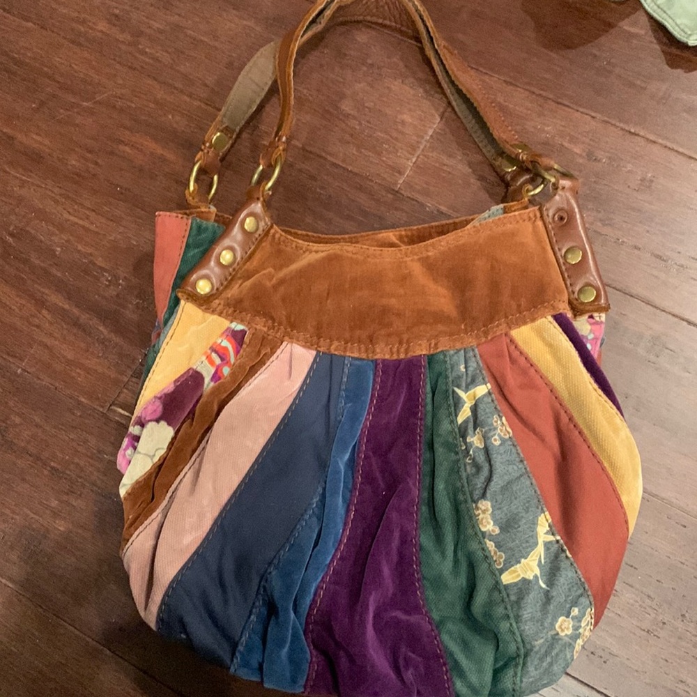 Multi colors fabric lucky brand bag